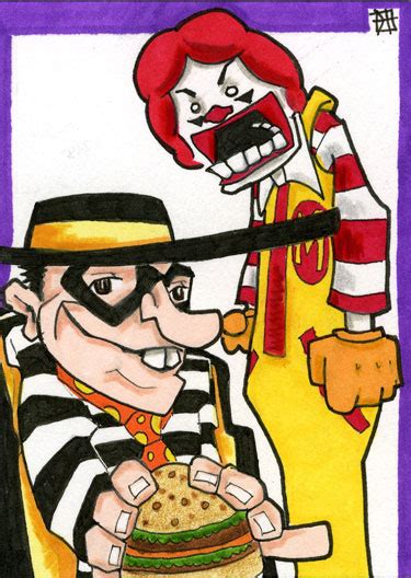 Random Drawings: Ronald McDonald and Hamburglar