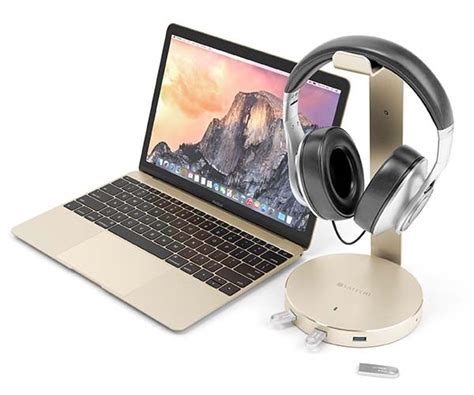 Satechi Aluminum Headphone Stand with Integrated USB 3.0 Hub | Gadgetsin