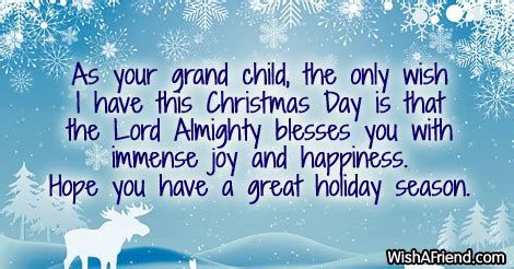 Christmas Messages for Grandparents