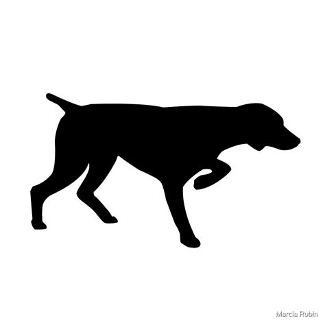 "German Shorthair Pointer Silhouette" by Marcia Rubin | Redbubble