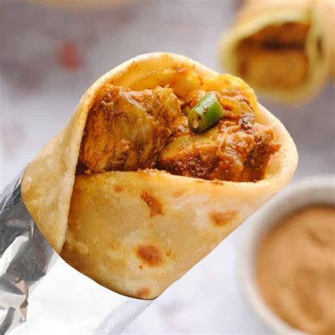 Chicken Frankie Recipe | Indian Ambrosia