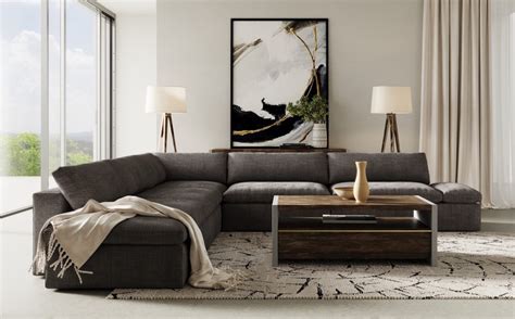 Divani Casa Kelly Modern Dark Grey Fabric Sectional Sofa - Las Vegas ...