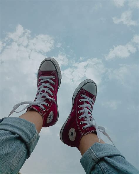 Converse Aesthetic | Aesthetic shoes, Converse aesthetic, Red converse shoes