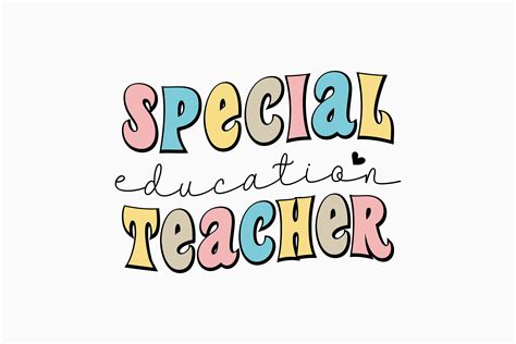 Special Education Teacher Retro Svg Graphic by Svg Box · Creative Fabrica