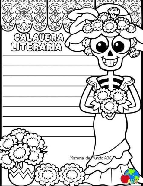 Calaveritas literarias lotería de día de muertos para niños 2020 – Artofit