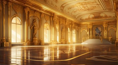 Premium AI Image | Realistic Fantasy Interior of the Royal Palace