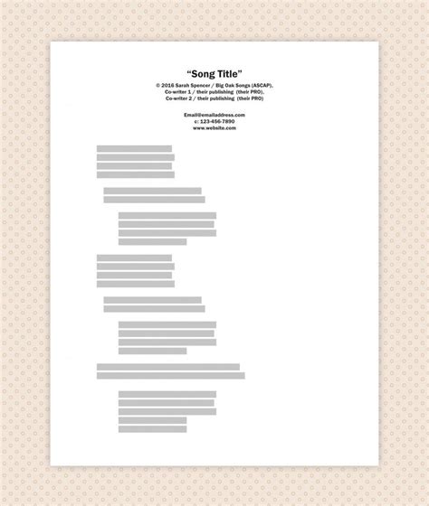 How I Format All My Lyric Sheets • SongFancy | Me too lyrics, Writing lyrics, Songwriting lyrics