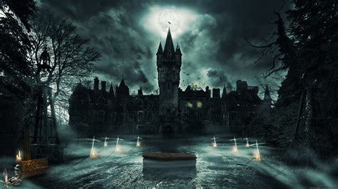 Dark Gothic Castles In Winter