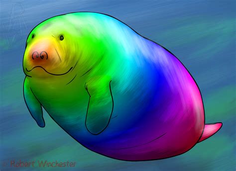 Rainbow Manatees: The Rainbow Manatee