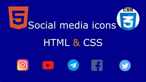 Create Social Media Icon Using Html And Css Source Code | Images and Photos finder