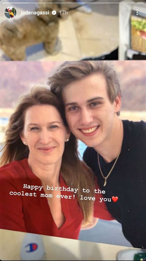 "Happy birthday to the coolest mom ever" - Jaden Agassi wishes his mother Steffi Graf on her ...