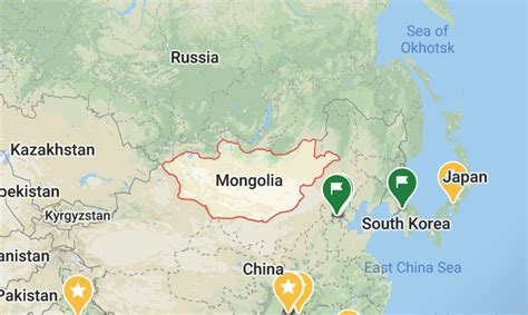 Mongolia Map | Mongolia Travel Guide - Koryo Tours