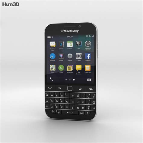 BlackBerry Classic Black 3D model - Download Phones on 3DModels.org