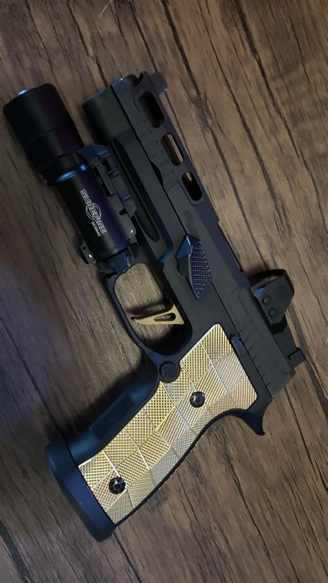 Lok brass grips for my main squeeze : r/SigSauer