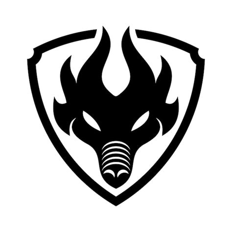 Premium Vector | Face dragon logo design