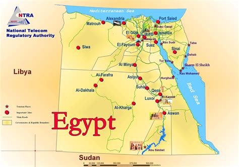 Egypt Maps - Map of Egypt with Capital and Major Cities