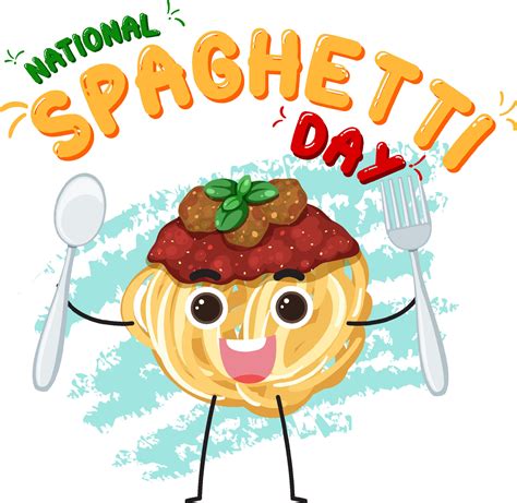 National Spaghetti Day Banner Design 19653663 Vector Art at Vecteezy