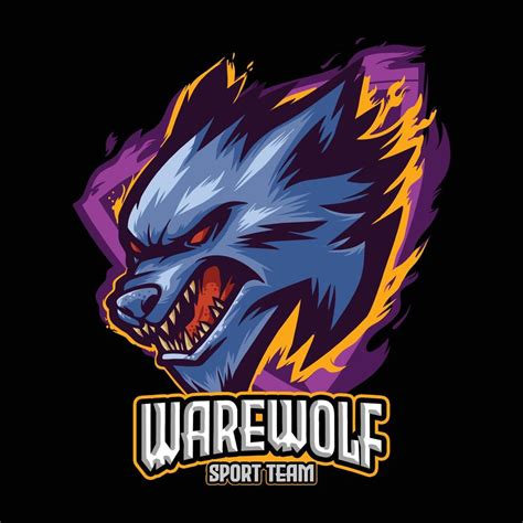 Wolf or Werewolf Logo For Team Logo or basketball and Sports 7071903 ...