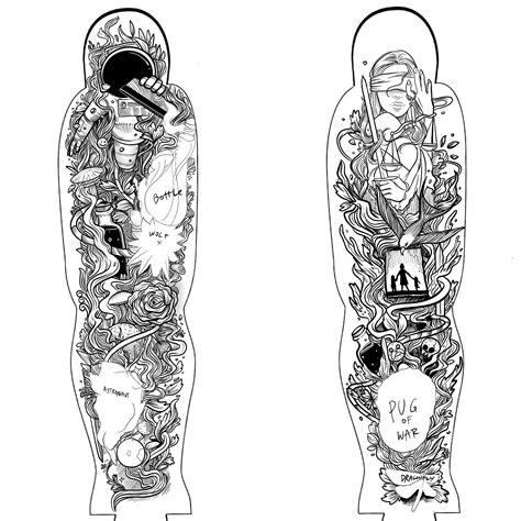 Learn 97+ about full sleeve tattoo designs drawings latest - in.daotaonec