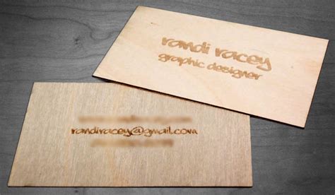 24 Beautiful Wooden Business Card Designs - DesignCanyon