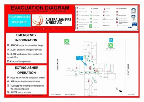 Fire Escape Plan Template Luxury Emergency Fire Evacuation Example Response Action Safety ...