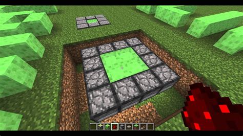 Minecraft Tutorial : Slime Block Launchers (1x1 2x2 3x3) - YouTube