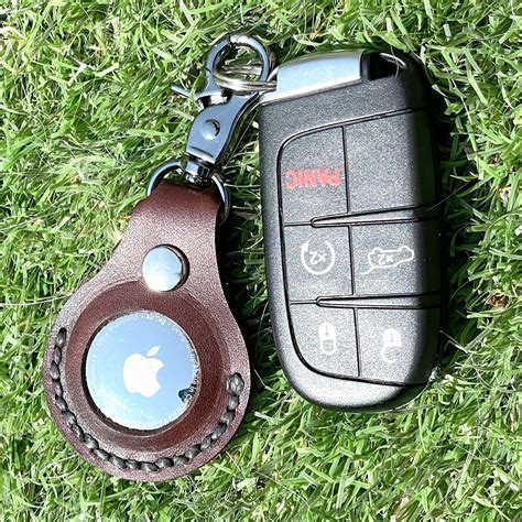 Leather Keychain For Apple AirTag – Glowforge Shop