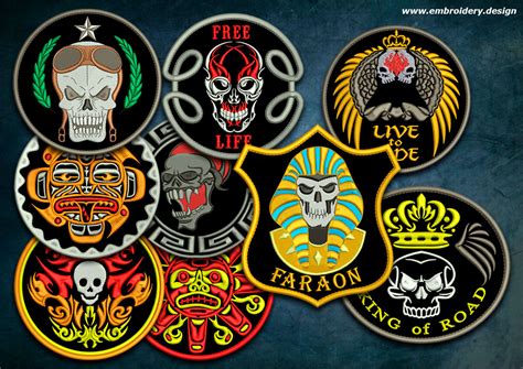 Biker-patches-SET4 - Embroidery Design