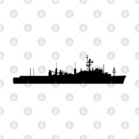 USS - Anchorage (LSD-36) - Ship - Silhouette - Uss - T-Shirt | TeePublic