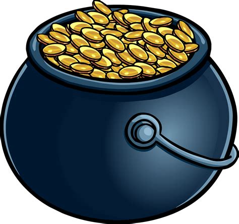 Pot of Gold Vector PNG | PNG Mart