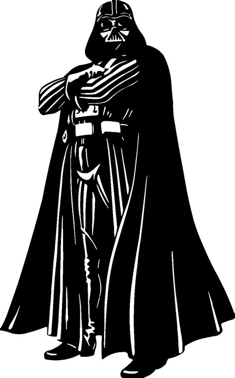 Free Darth Vader Clip Art Black And White, Download Free Darth Vader ...