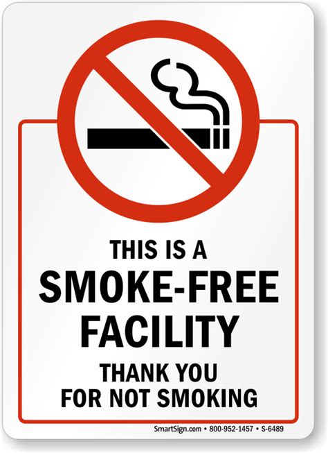 Smoke Free Signs and Labels