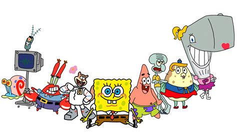 Spongebob Characters Drawings | Free download on ClipArtMag