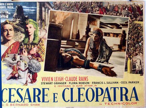 "CESARE E CLEOPATRA" MOVIE POSTER - "CAESAR AND CLEOPATRA" MOVIE POSTER