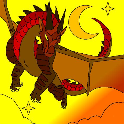 Pixilart - fire dragon by idrawgoodwolf29