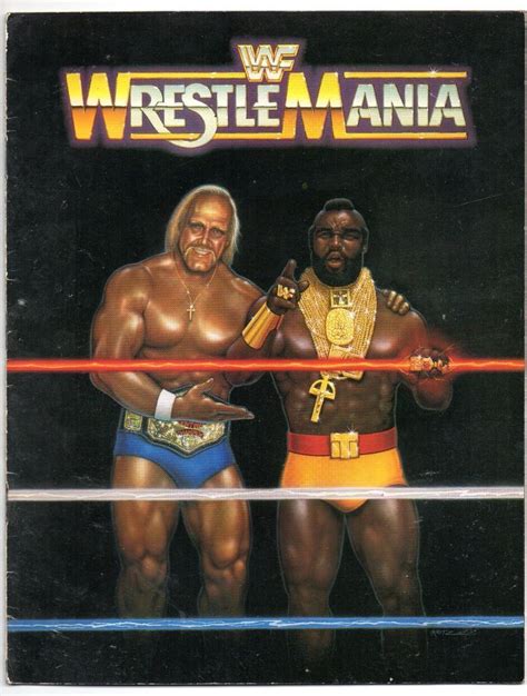 Vintage Original 1985 WWF WrestleMania 1 Souvenir Program - Hulk Hogan ...