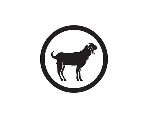 Goat black animals vector logo and symbol 619235 Vector Art at Vecteezy