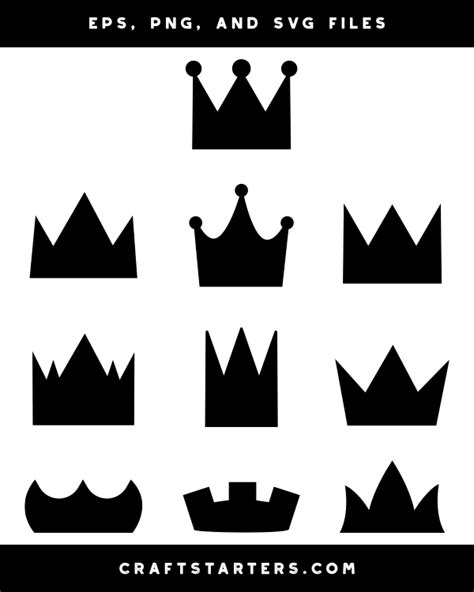 Crown Outline Clipart