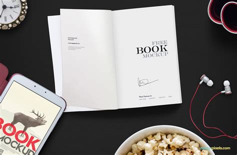 Free Open Book Mockup Scene | ZippyPixels