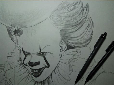 Pennywise | Pencil sketch portrait, Cool drawings, Sketches