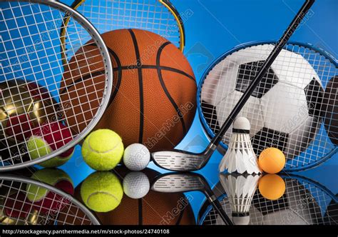 Sports balls with equipment - Royalty free photo #24740108 ...