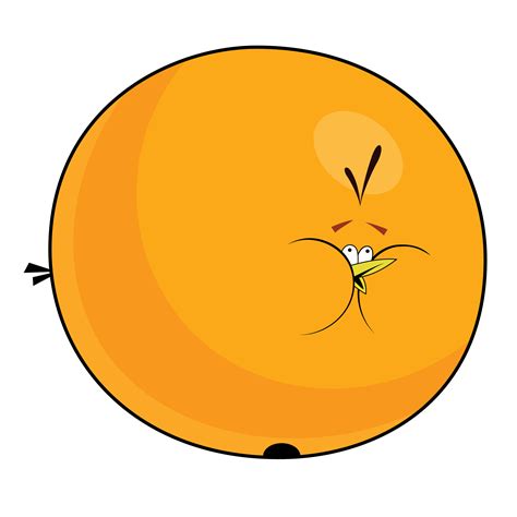 Angry Bird - Inflated Orange Bird by life-as-a-coder on DeviantArt