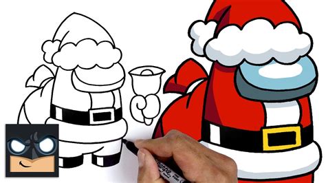 How To Draw Santa Crewmate - Among Us