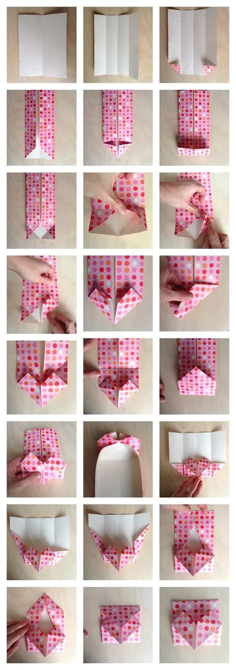 Super Secret Origami Heart Envelope · Craftwhack