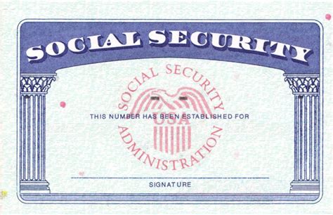 Blank Social Security Card Template Pdf | amulette