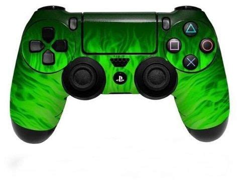 Plastation 4 PS4 Controller Skin Vinyl Decal Skin Green Fire | Ps4, Ps4 ...