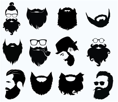 Buy Beard svg,cut files,silhouette clipart,vinyl files,vect cheap, choose from different sellers ...