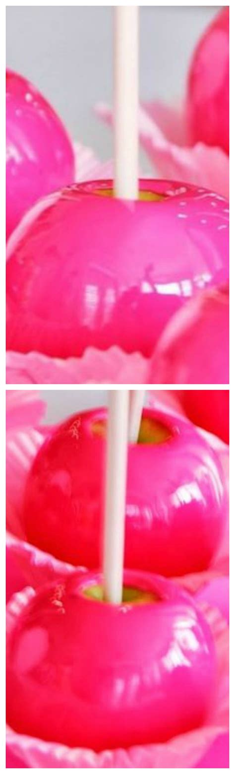 How to make Neon Hot Pink Candy Apples (with Video Tutorial ...