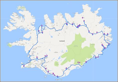 Iceland Road Trip Google Maps - map : Resume Examples #QJ9eAPZ9my