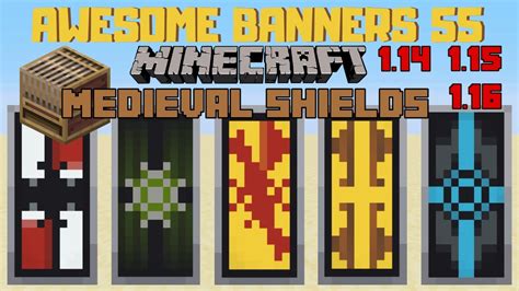 5 AWESOME MINECRAFT BANNER DESIGNS WITH TUTORIAL! #55 [LOOM] - YouTube